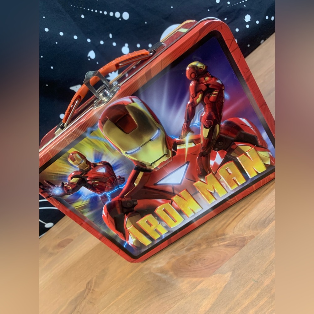 Iron Man 2 the Movie Tin Box Co 2010 Mini Collectible Lunchbox Marvel